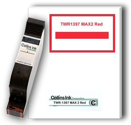 Collins Ink TWR1397 Max 2 Red Ink Cartridge