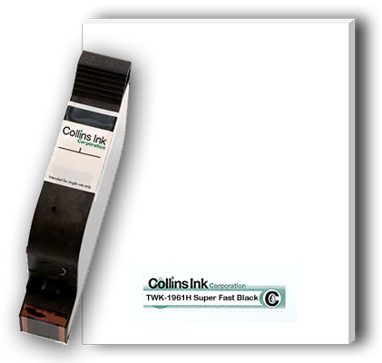 Collins Ink TWK-1961H Super Fast Black Ink Cartridge